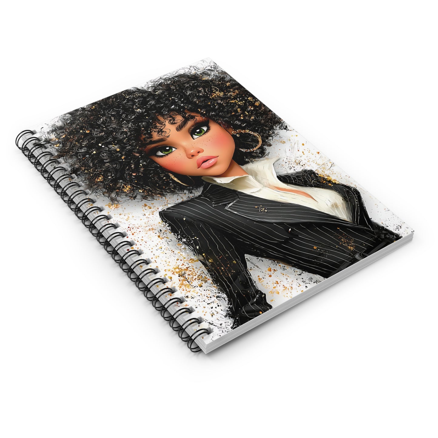 Lined Journal: Star Girl #1 - Spiral Notebook Size 6x8