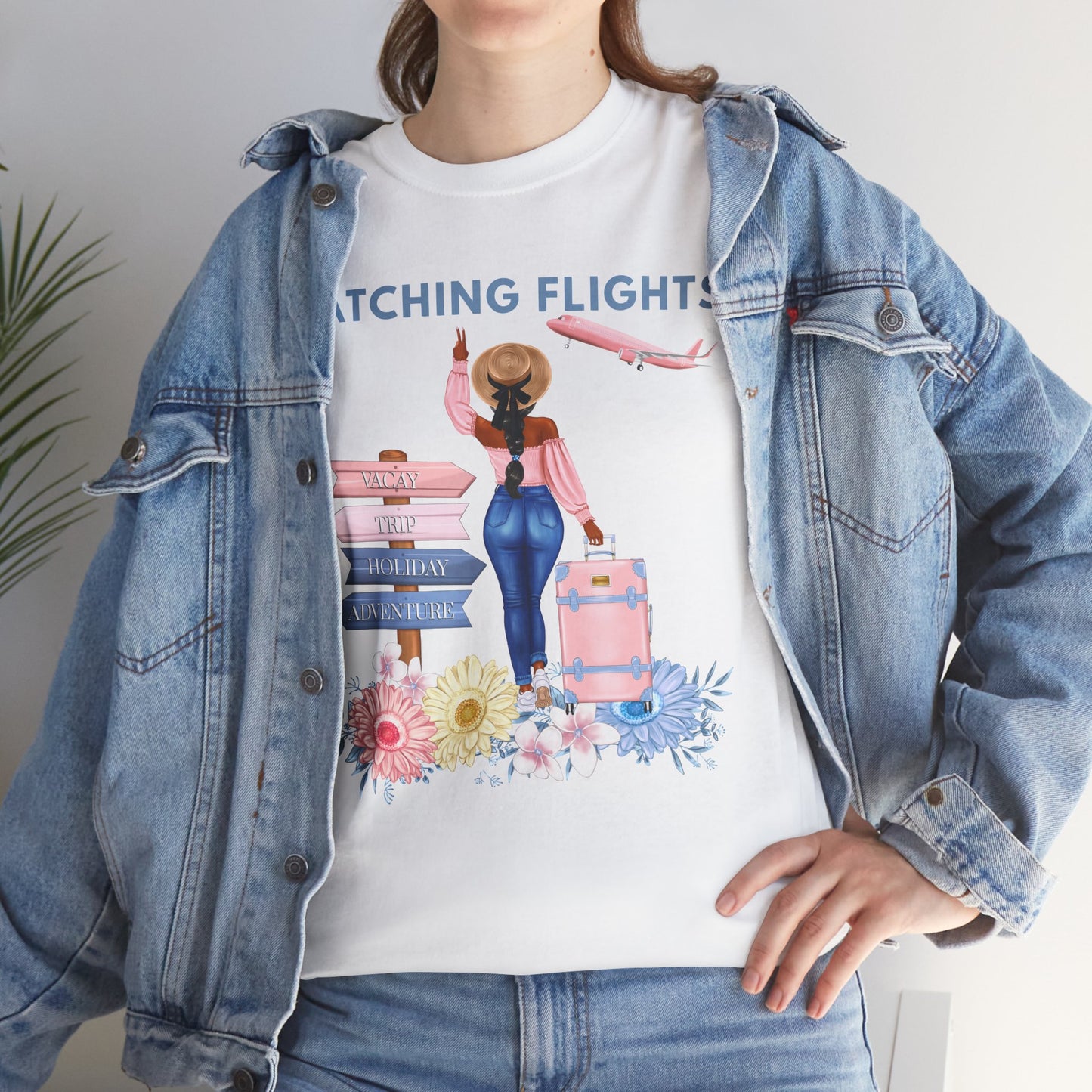 TShirt: Catching Flights, Vacation Shirt, Gift for Travelers