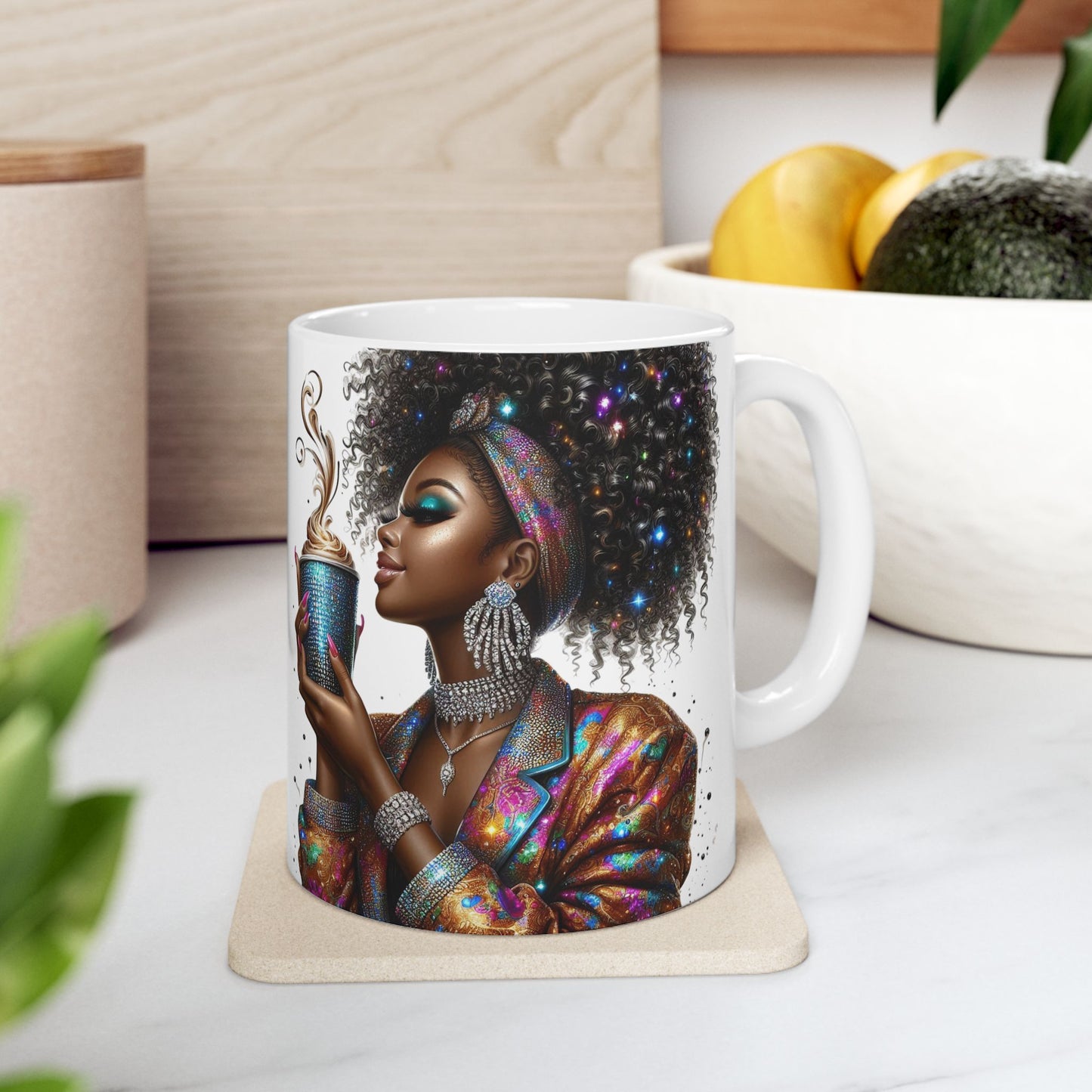 Mug: Vibrant Coffee Lover, Size 11oz