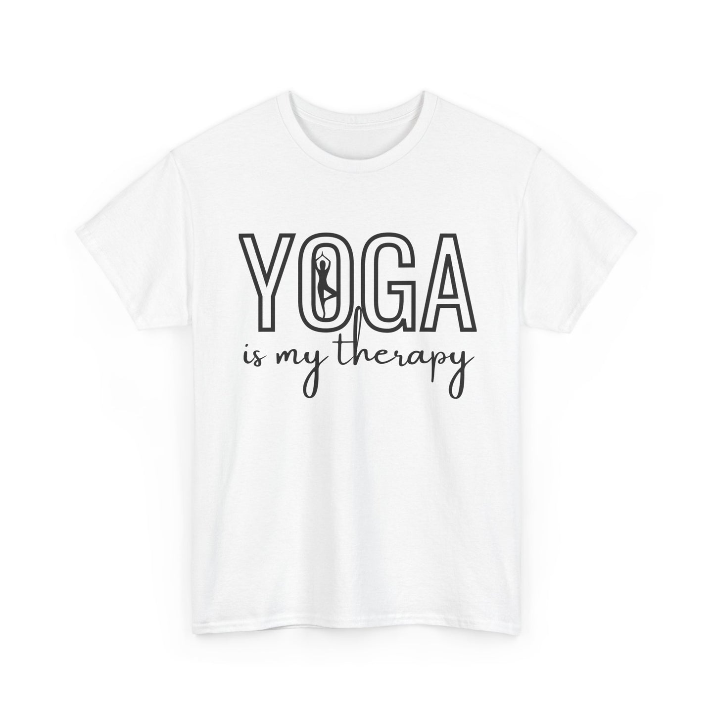 TShirt: Yoga Is My Therapy, Comfortable Yoga Shirt, Fitness Gift