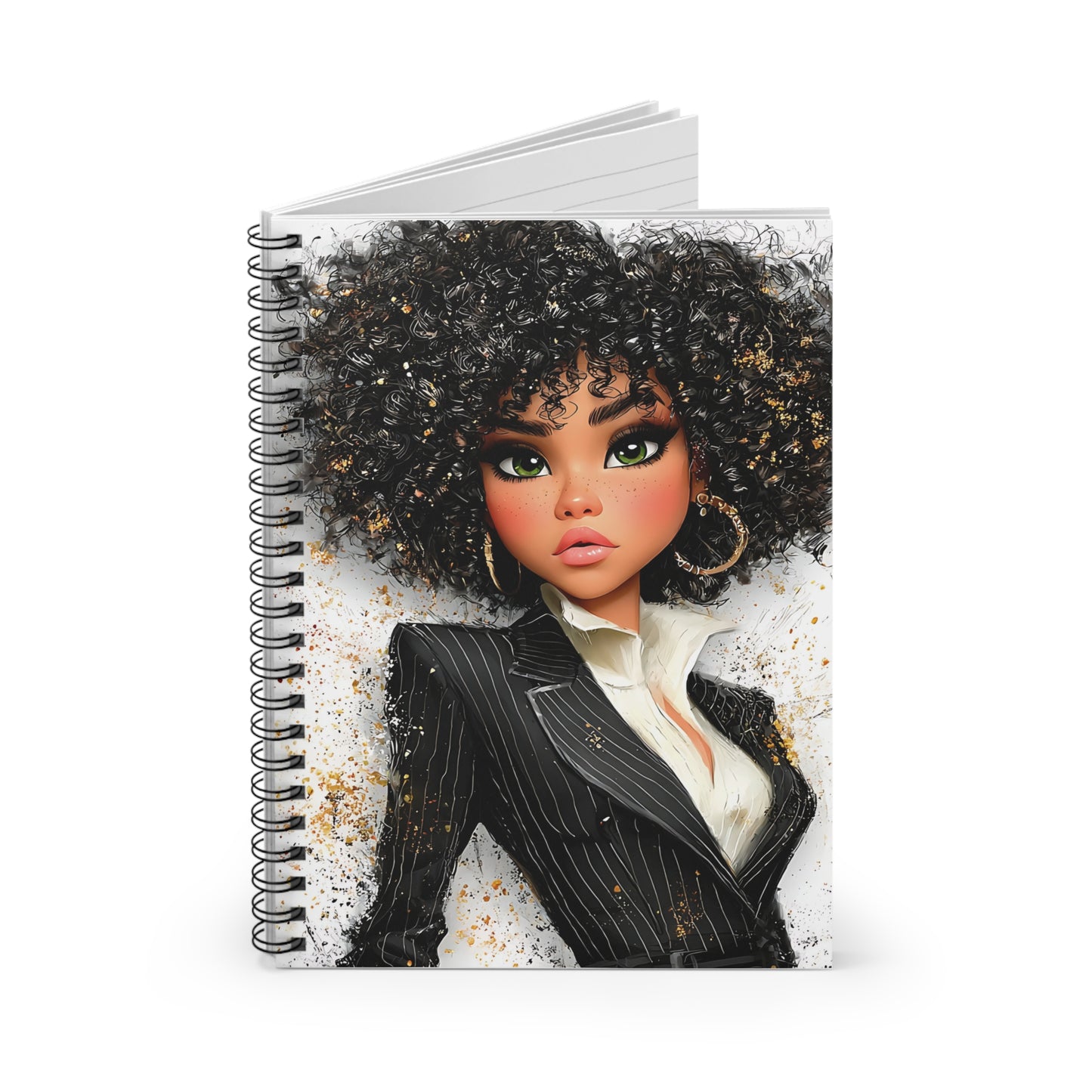 Lined Journal: Star Girl #1 - Spiral Notebook Size 6x8