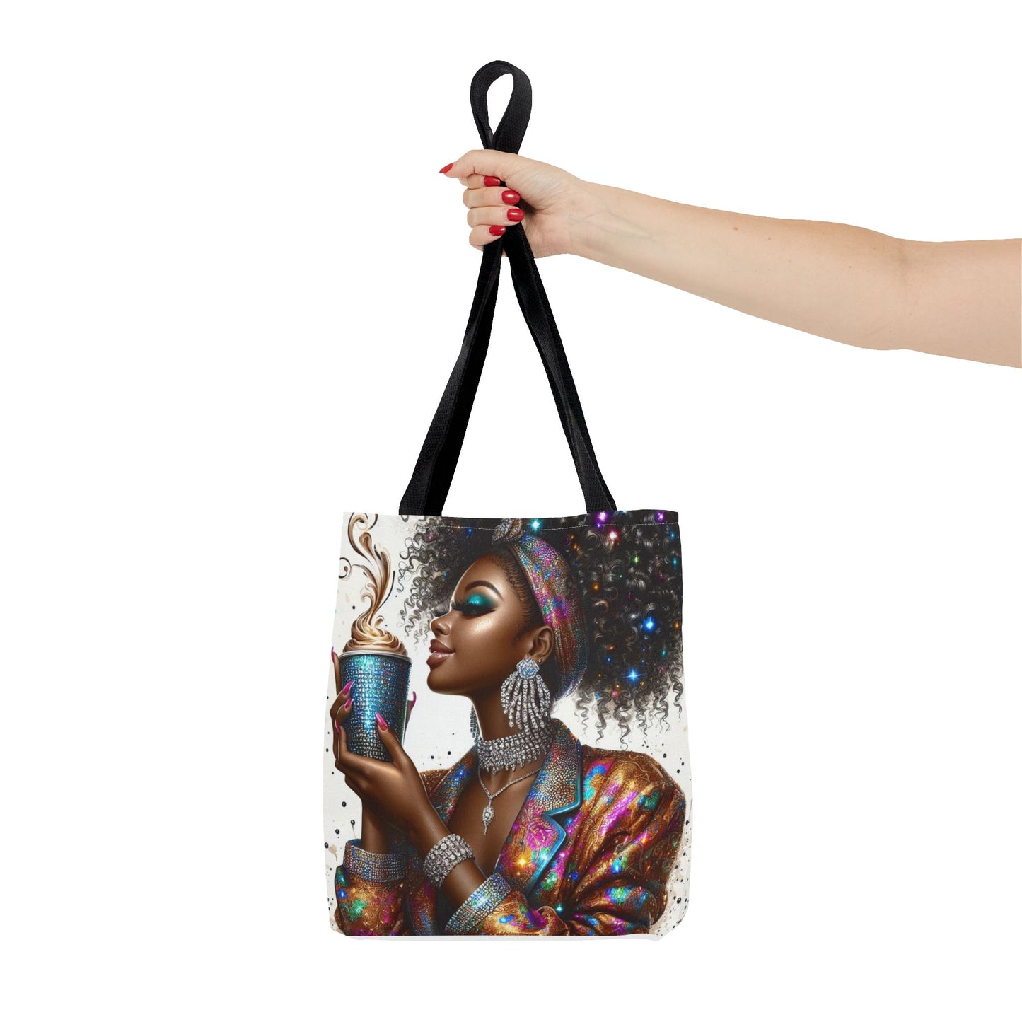 Tote Bag: Vibrant Coffee Lover