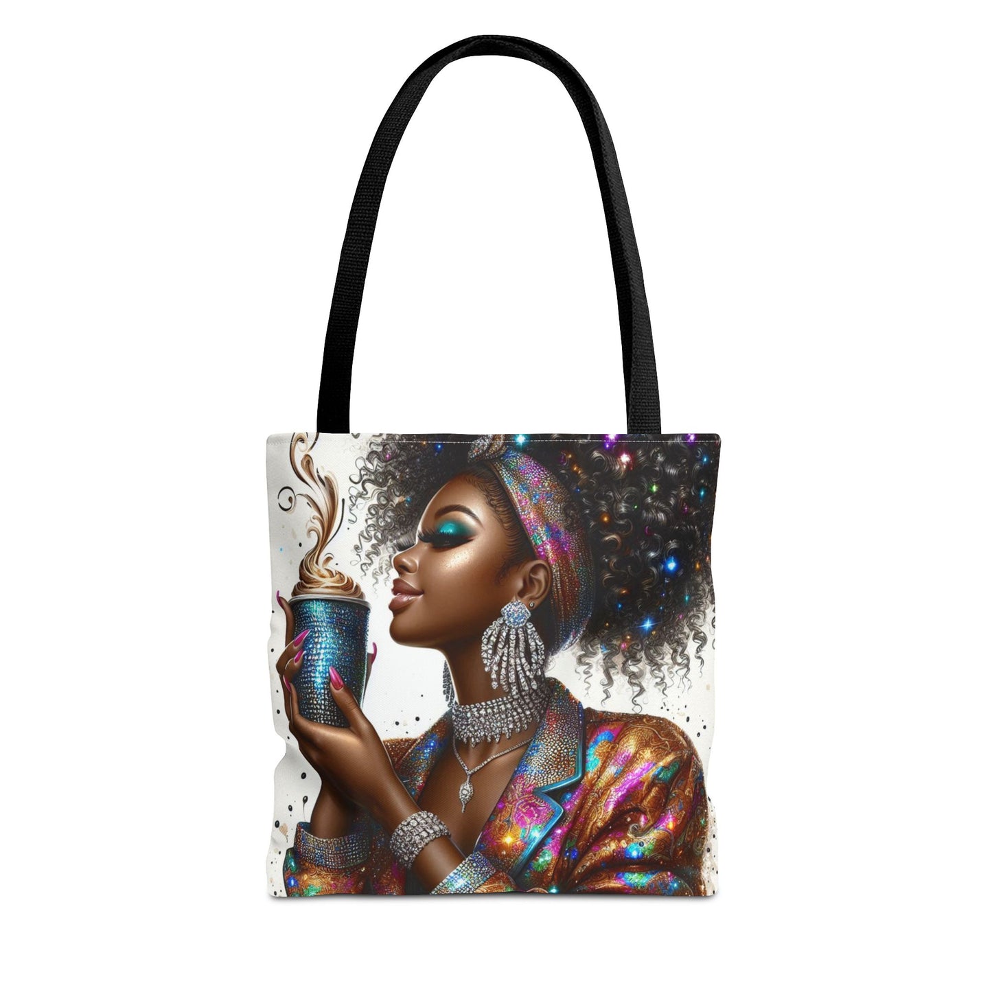 Tote Bag: Vibrant Coffee Lover
