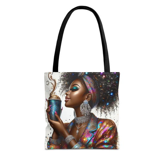 Tote Bag: Vibrant Coffee Lover