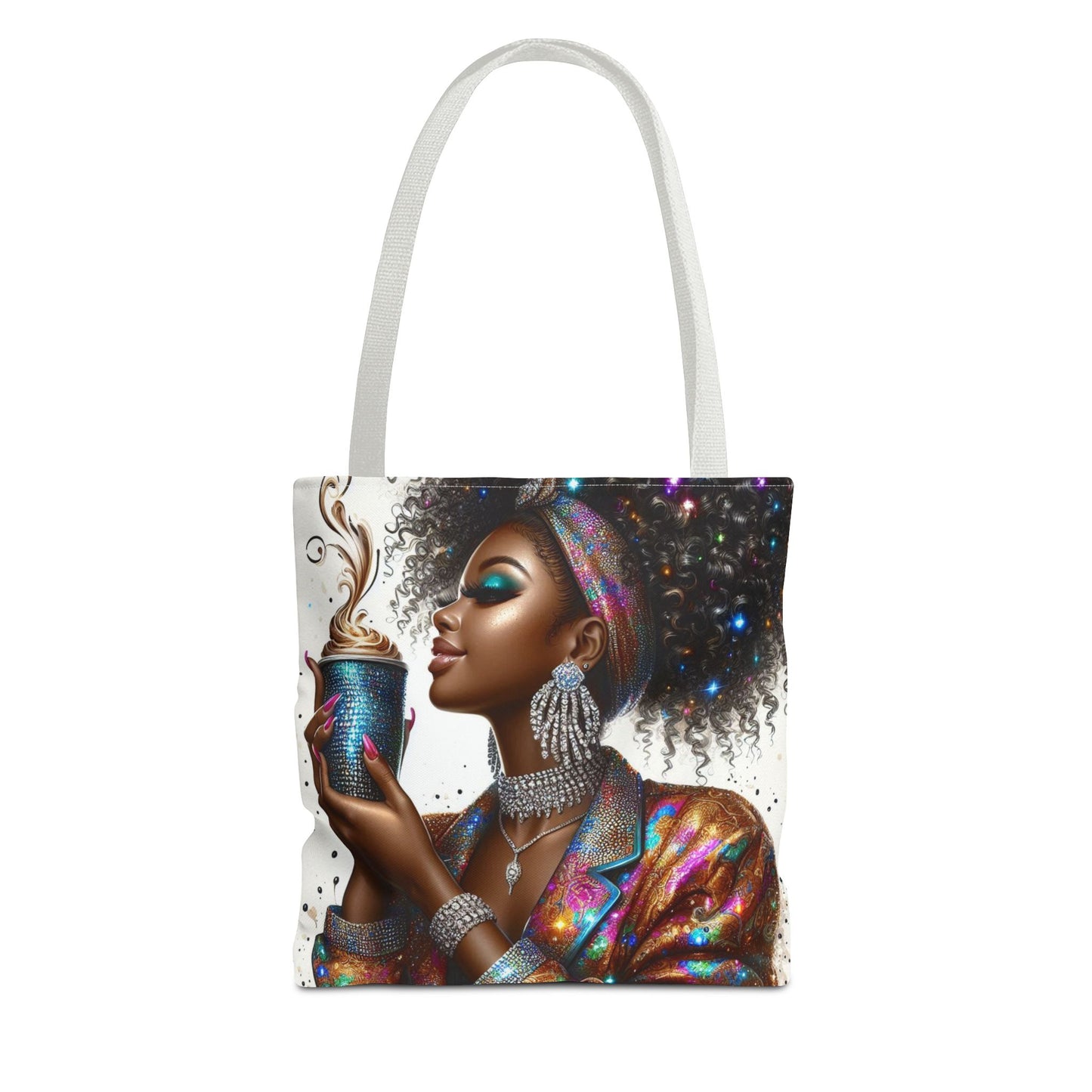 Tote Bag: Vibrant Coffee Lover