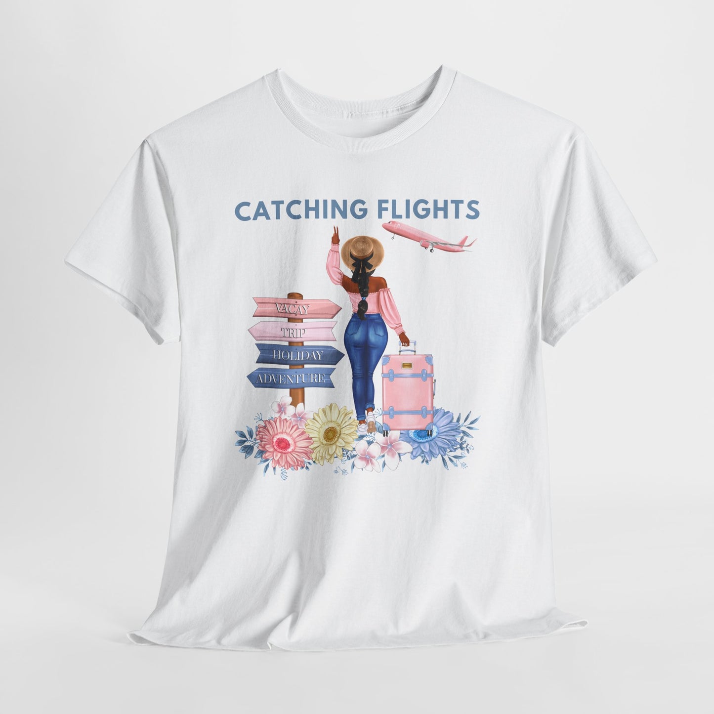 TShirt: Catching Flights, Vacation Shirt, Gift for Travelers
