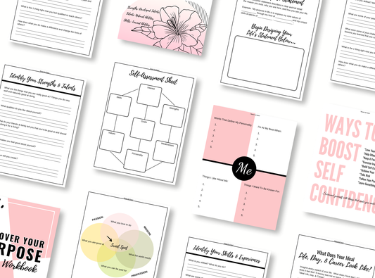 Discover Your Purpose Workbook, 15 Pages