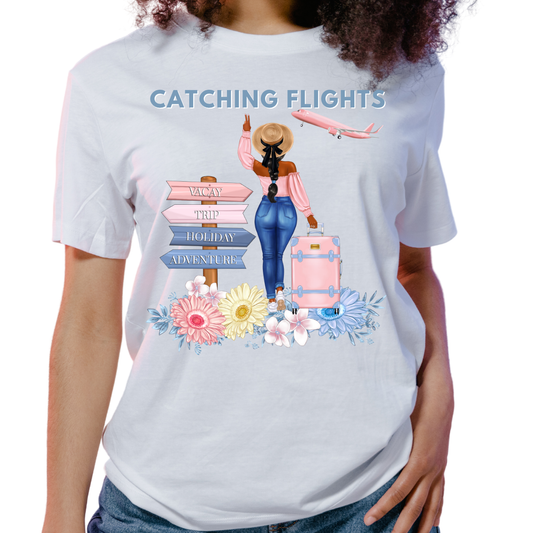 TShirt: Catching Flights, Vacation Shirt, Gift for Travelers